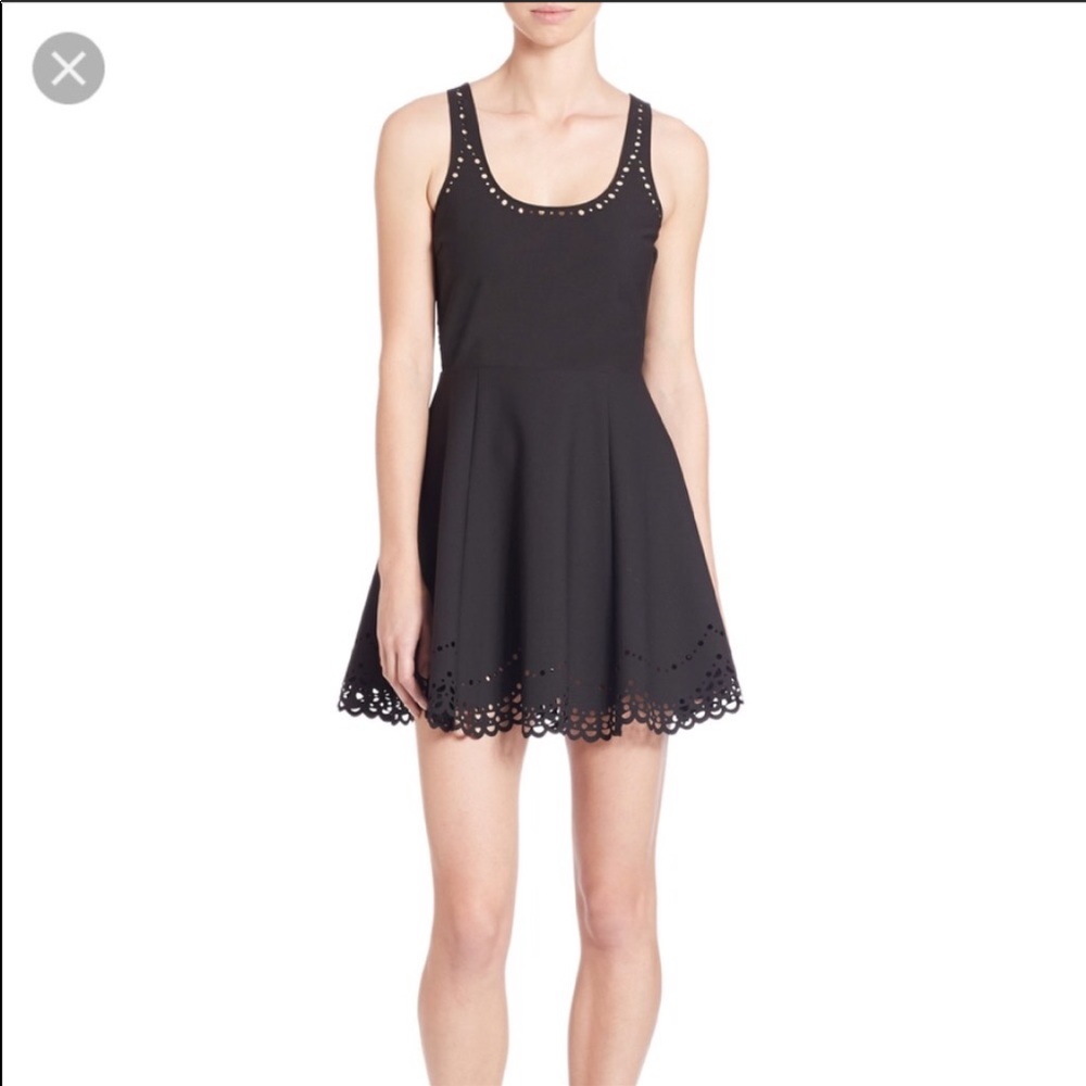 Elizabeth & James laser cut flare back dress 2